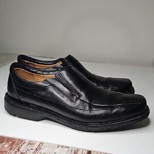 Clarks Men's Black Leather Loafers Size 10.5